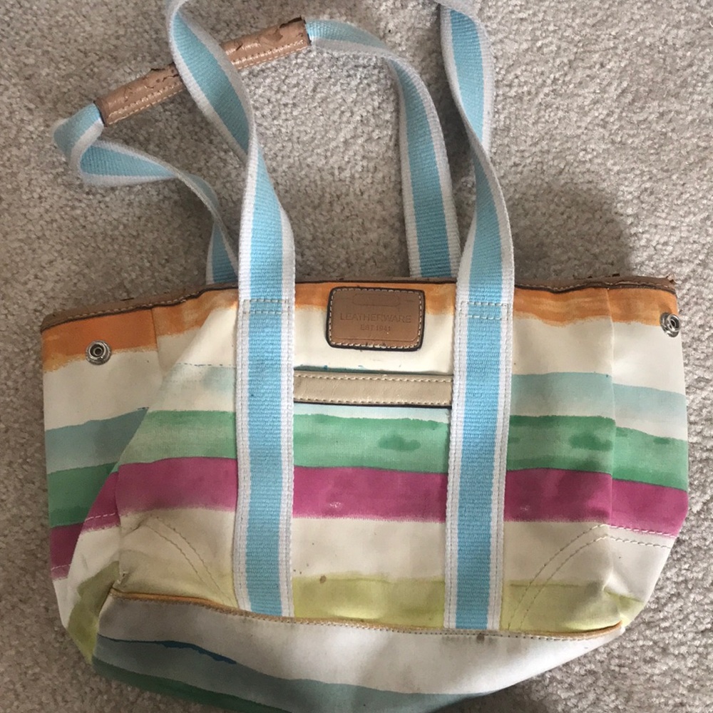 😍Mock Coach Striped Summer Bag😍